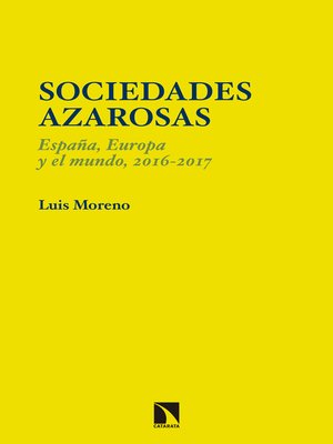 cover image of Sociedades azarosas